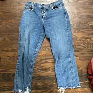 Agolde cropped high waisted jeans